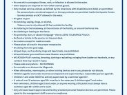 Image of the Aquatic Center Facility Rules