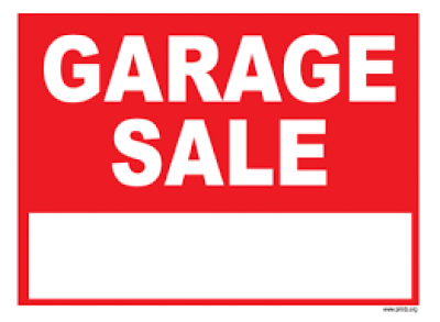 garage sale sign