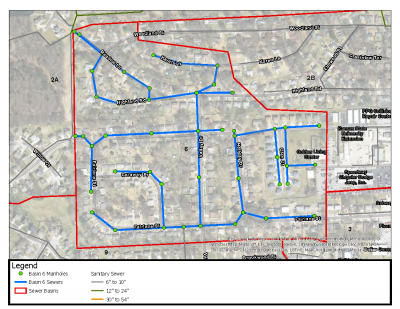 Watewater Maintenance Area Map