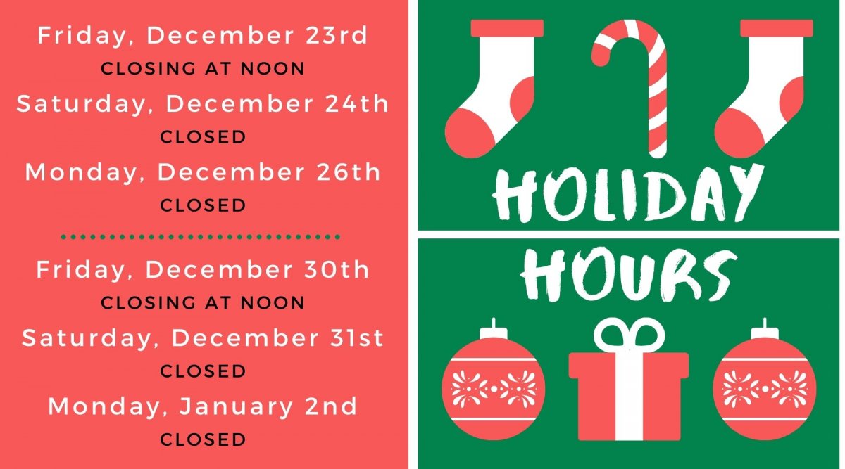 Holiday Hours