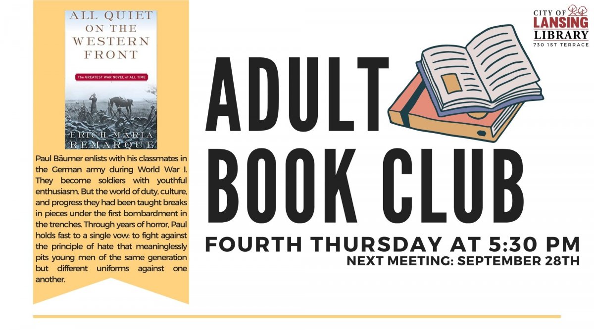 September 2023 Adult Book Club 