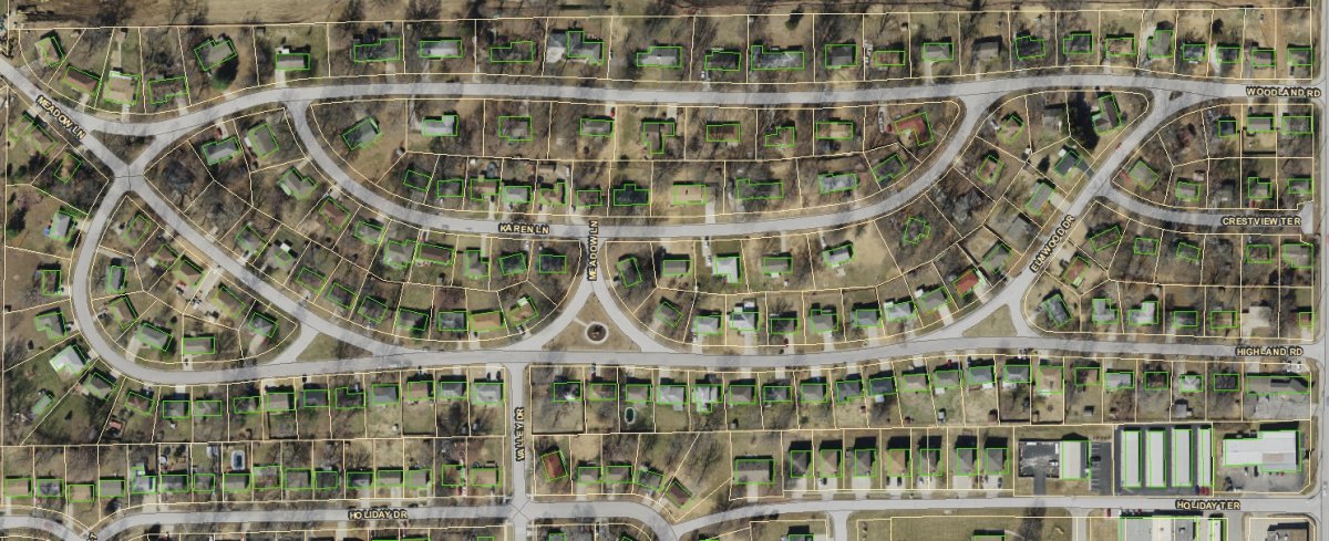 GIS Department Parcel Data layout photos