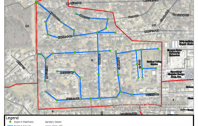Watewater Maintenance Area Map
